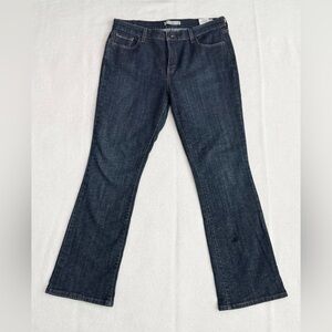Levi's 515 Mid Rise Bootcut Dark Blue Wash Denim Jeans Size 14L